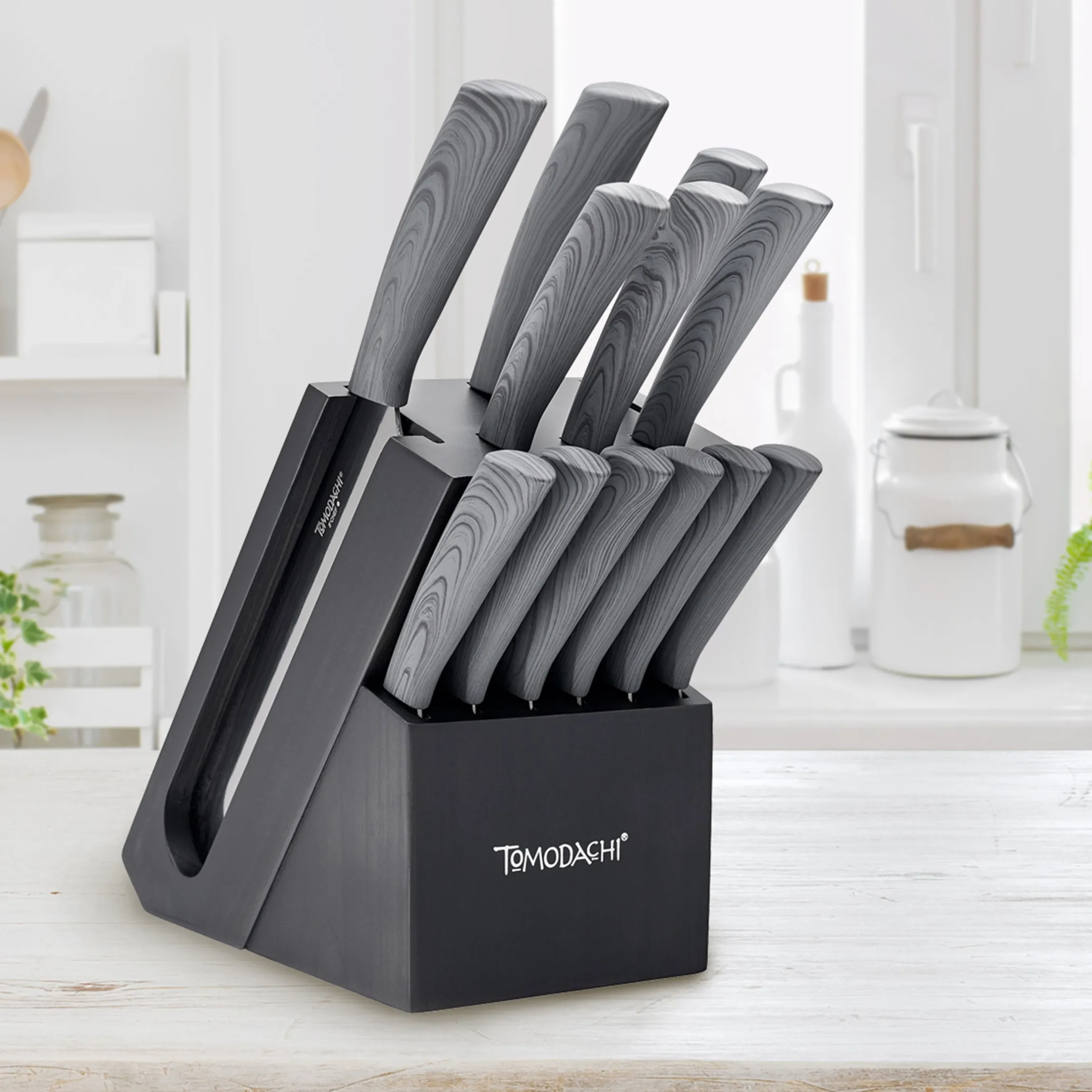 Raintree Ash 13-Piece Cutlery Block Set