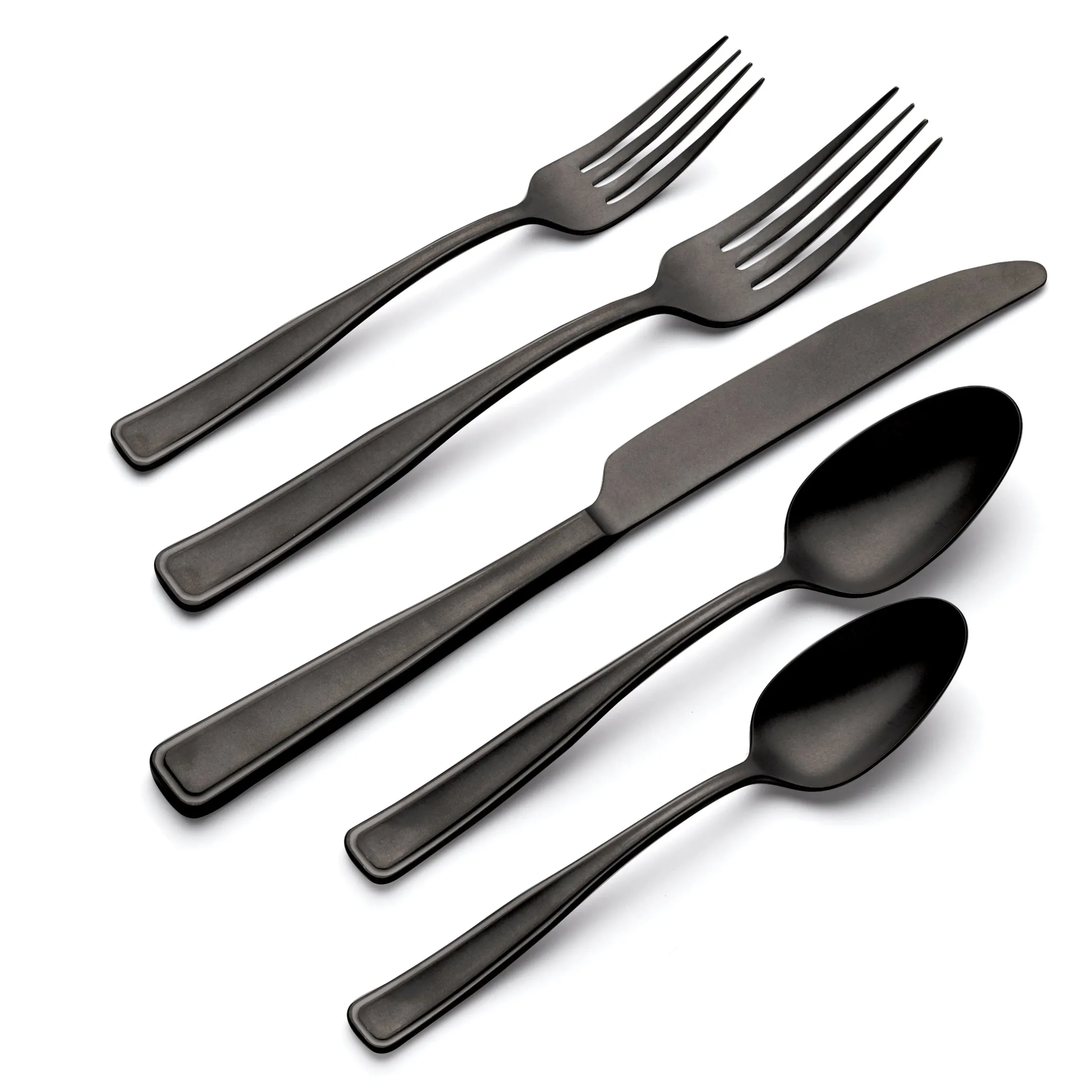 Reid Black Vintage 20-Piece Flatware Set