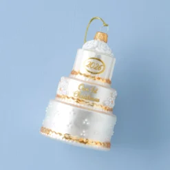 2026 Retro Blown Glass Our 1st Christmas Wedding Ornament