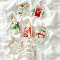 2026 Retro Blown Glass Our 1st Christmas Wedding Ornament