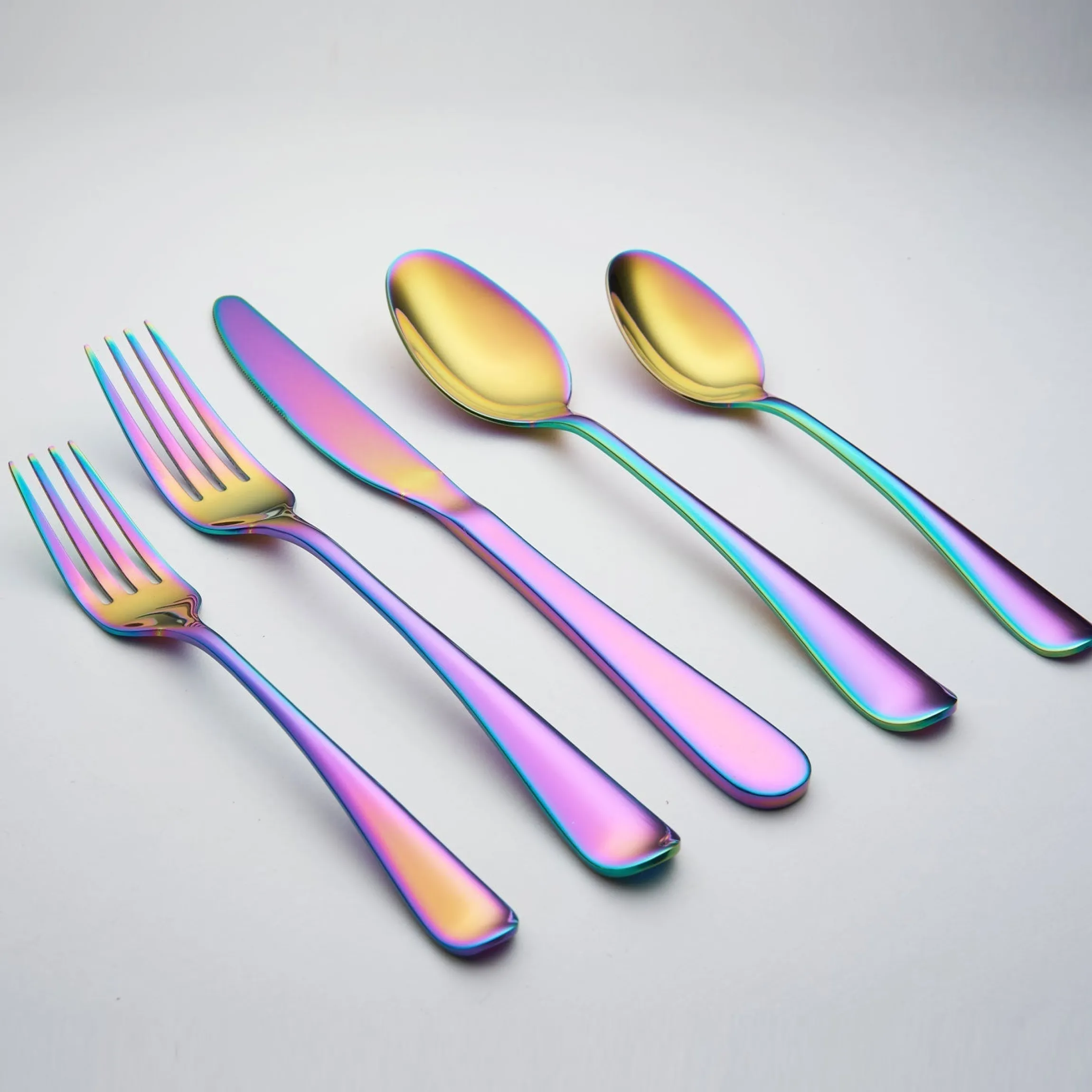 Rhiannon Rainbow Mirror 20-Piece Flatware Set