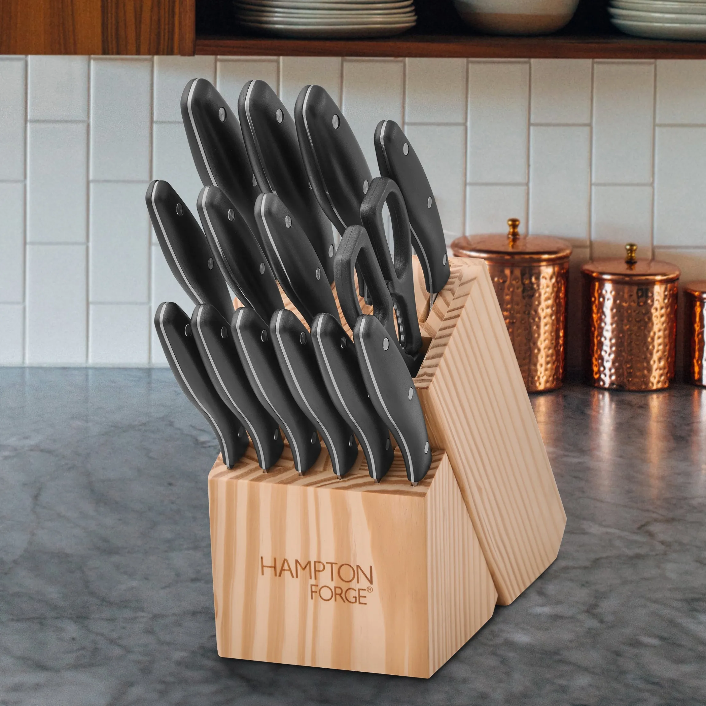 Rochester 15-Piece Cutlery Block Set