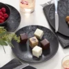Roseto Charcoal 12-Piece Dinnerware Set