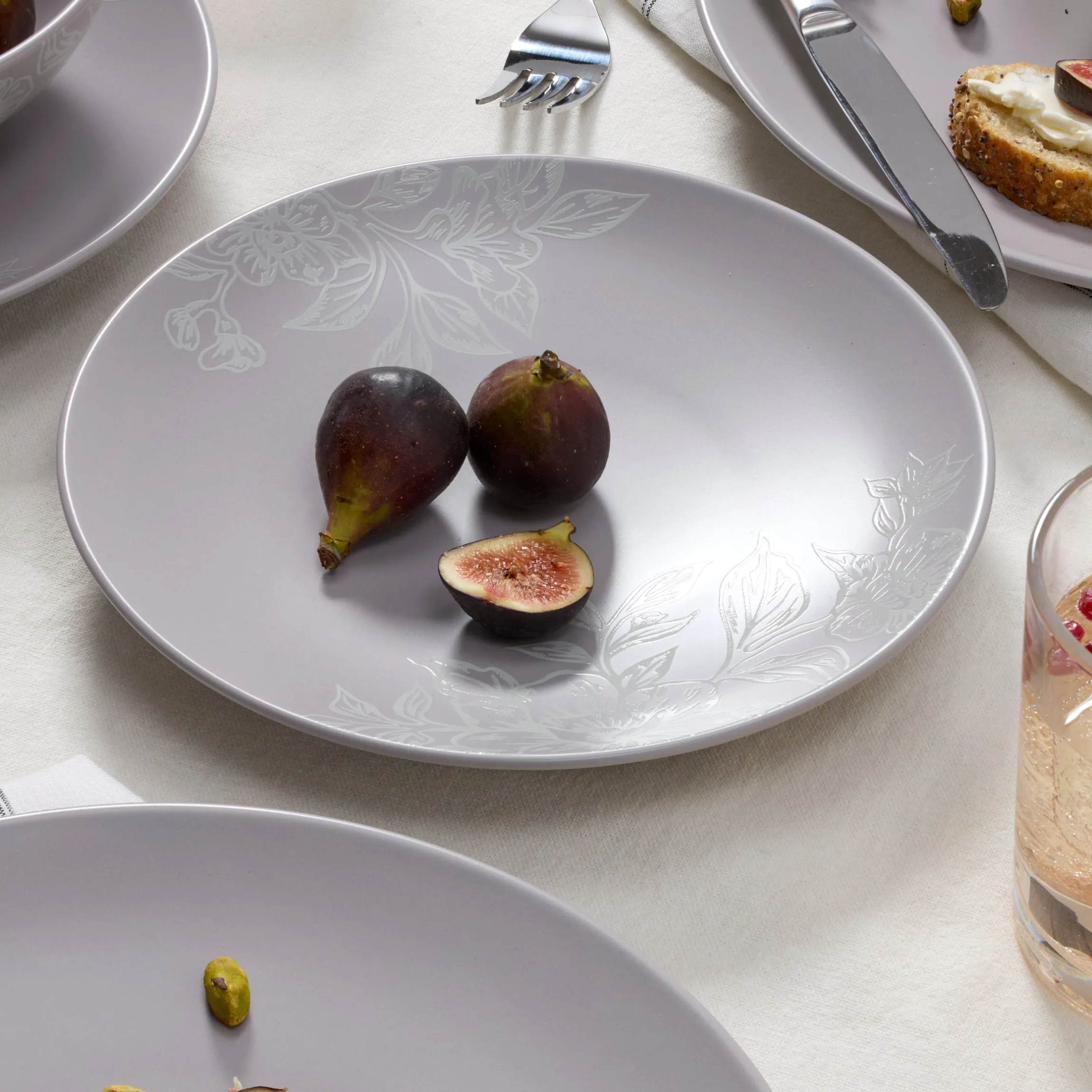 Roseto Pumice 12-Piece Dinnerware Set
