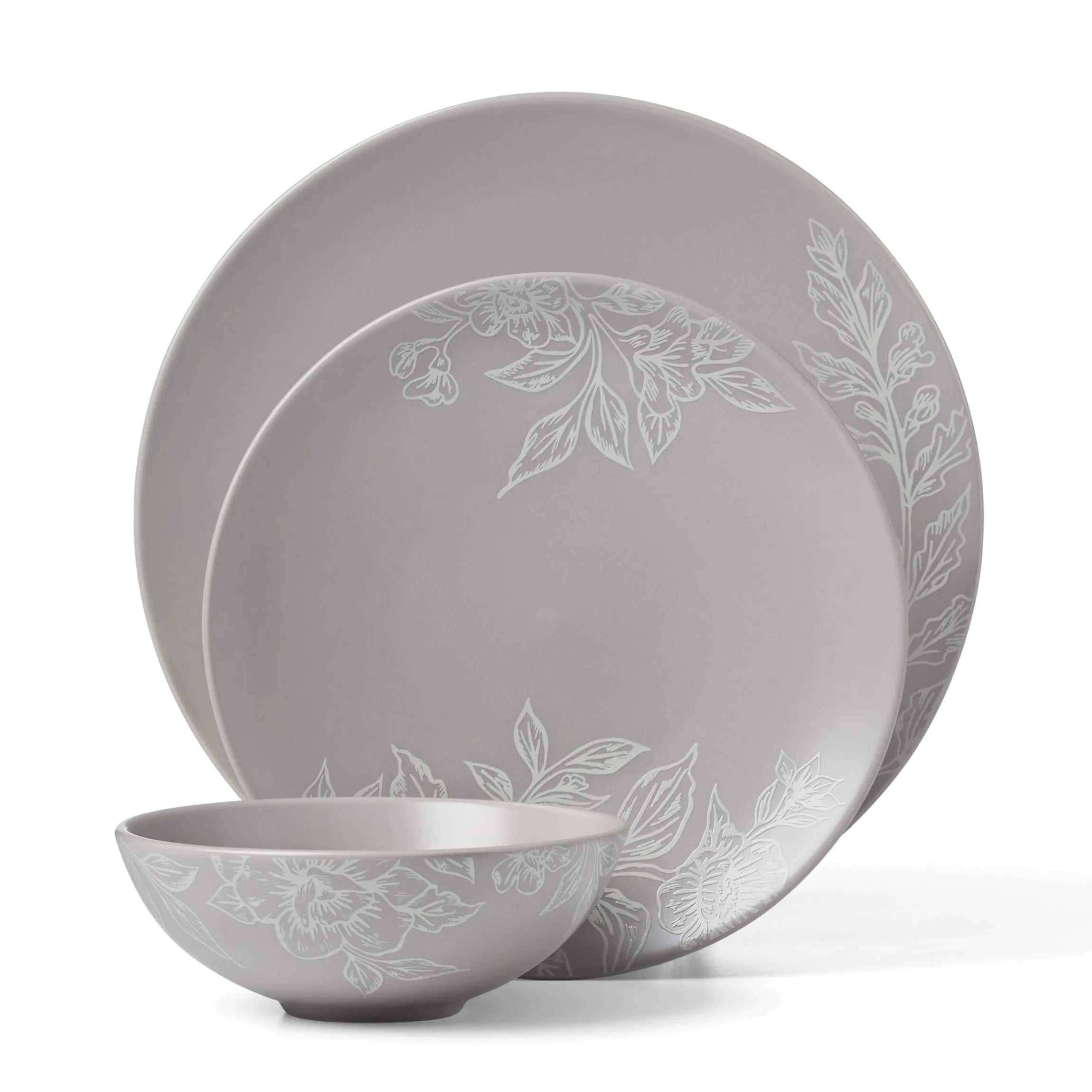 Roseto Pumice 12-Piece Dinnerware Set