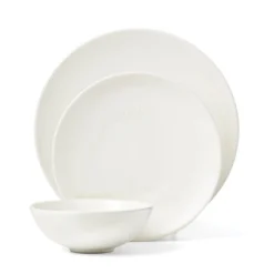 Roseto White 12-Piece Dinnerware Set