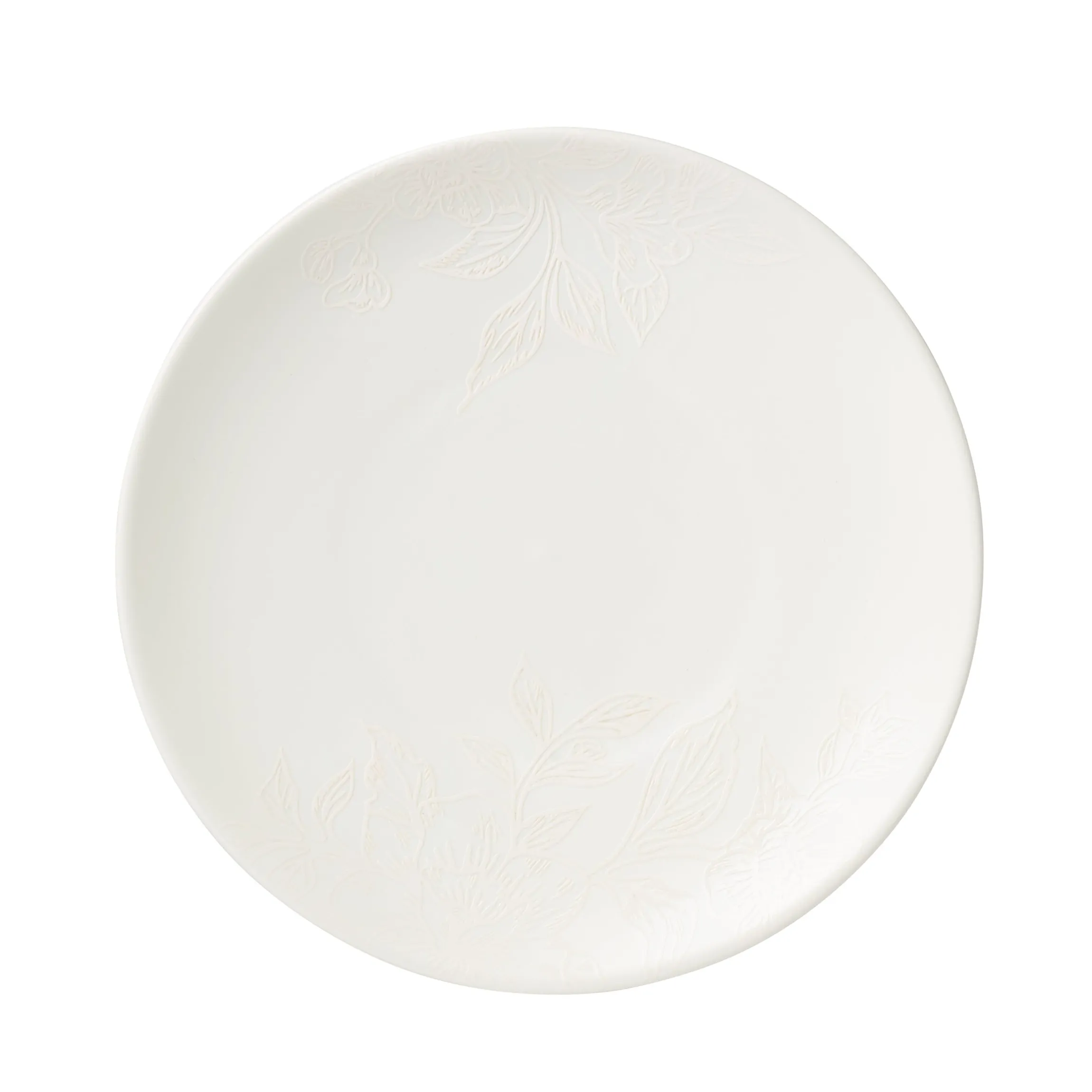 Roseto White 12-Piece Dinnerware Set