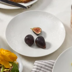Roseto White 12-Piece Dinnerware Set