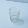 Ruffle Glass Lattice Tumblers, Set of 4
