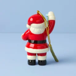 2025 Santa with Mistletoe Ornament