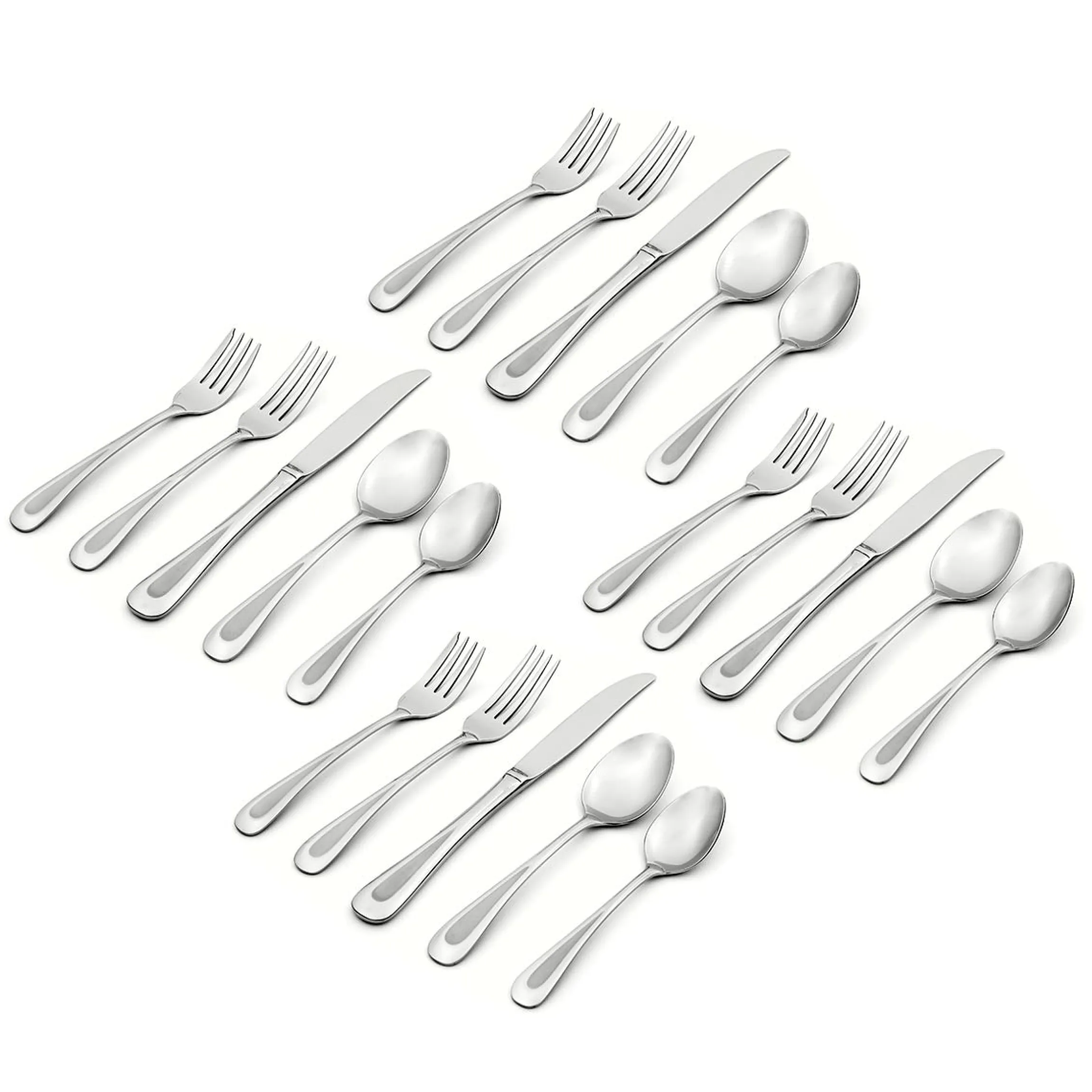 Satin Sand Dune 20-Piece Flatware Set