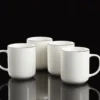 24 Seven Black Rim Mugs, Set of 4
