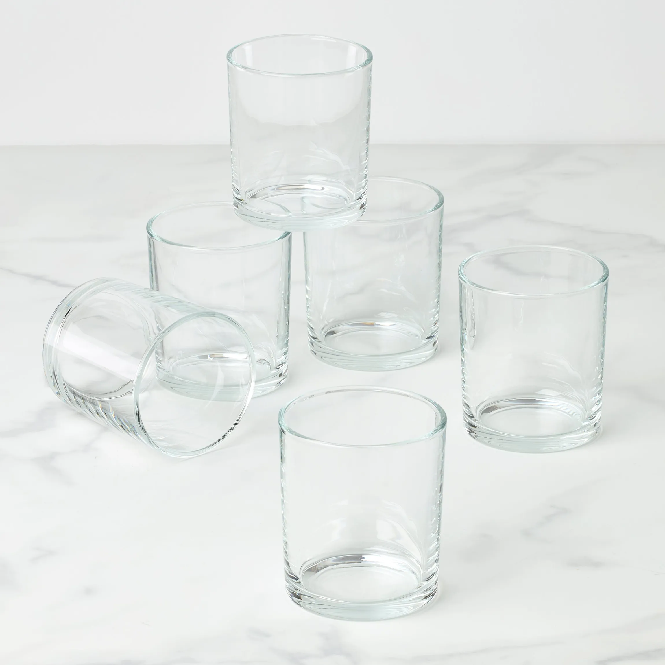24 Seven Clear Medium Tumblers, Set of 6
