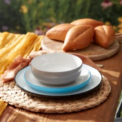 24 Seven Colors Pumice 12-Piece Dinnerware Set
