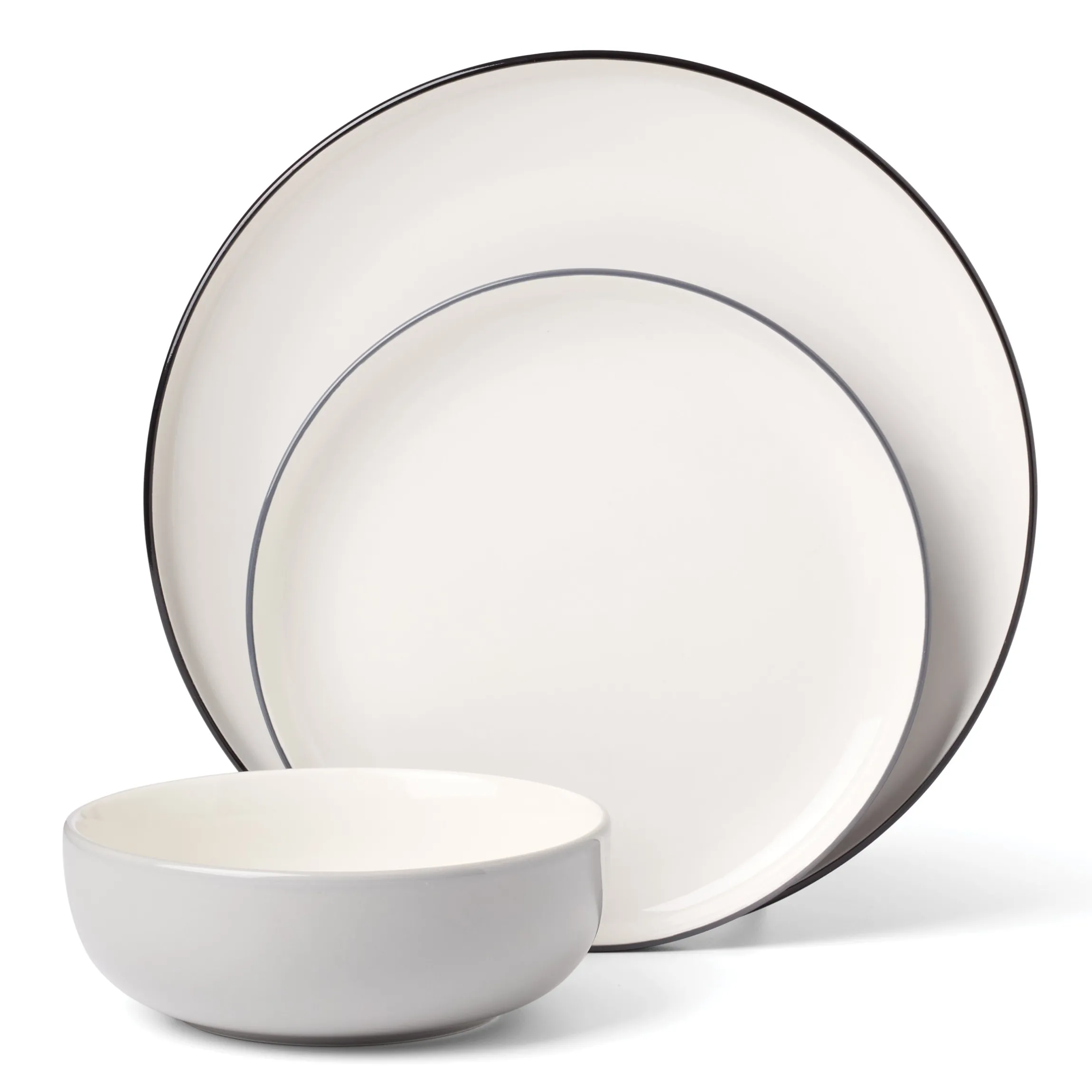 24 Seven Colors Pumice 12-Piece Dinnerware Set