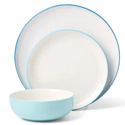 24 Seven Colors Turquoise 12-Piece Dinnerware Set