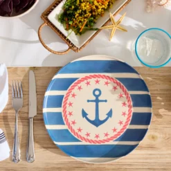 24 Seven Melamine Aweigh We Go 24-Piece Dinnerware Set