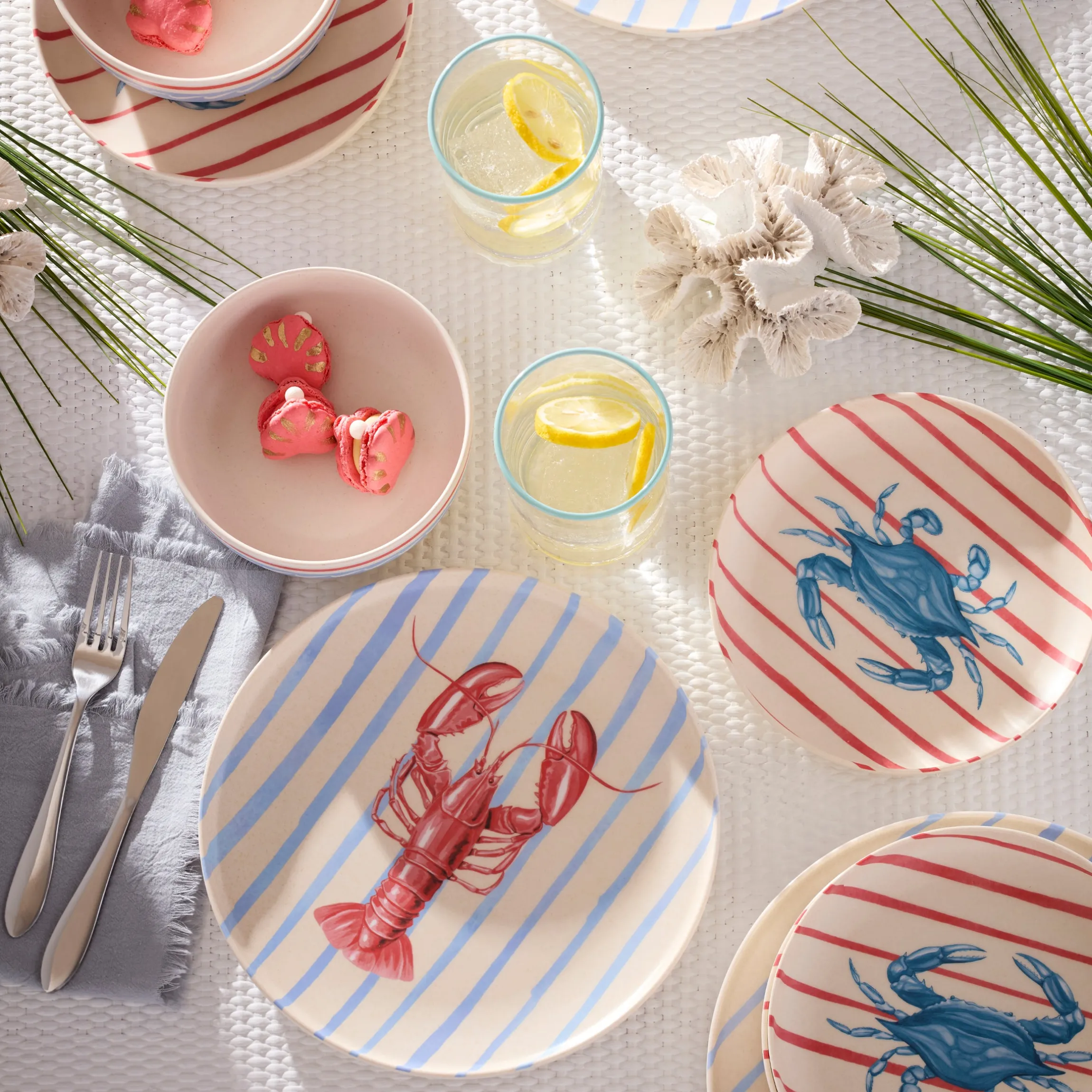 24 Seven Melamine Wharfside 18-Piece Dinnerware Set