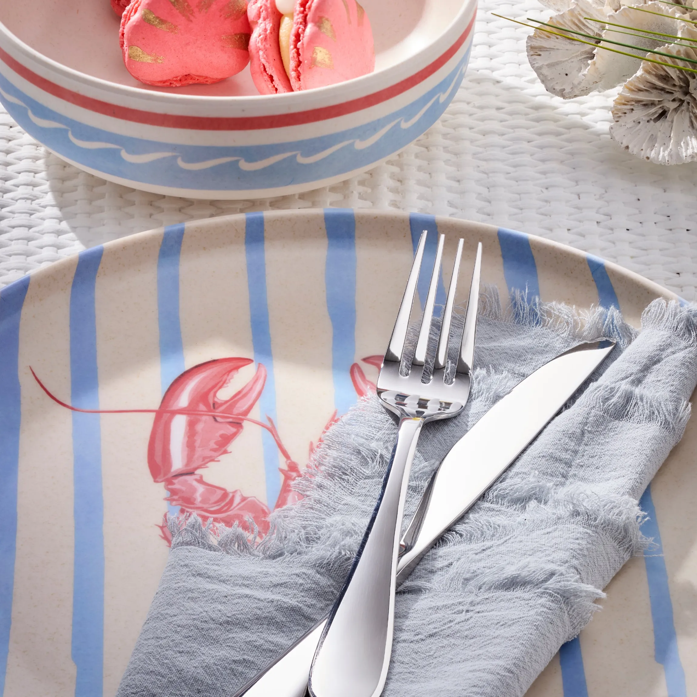 24 Seven Melamine Wharfside 24-Piece Dinnerware Set