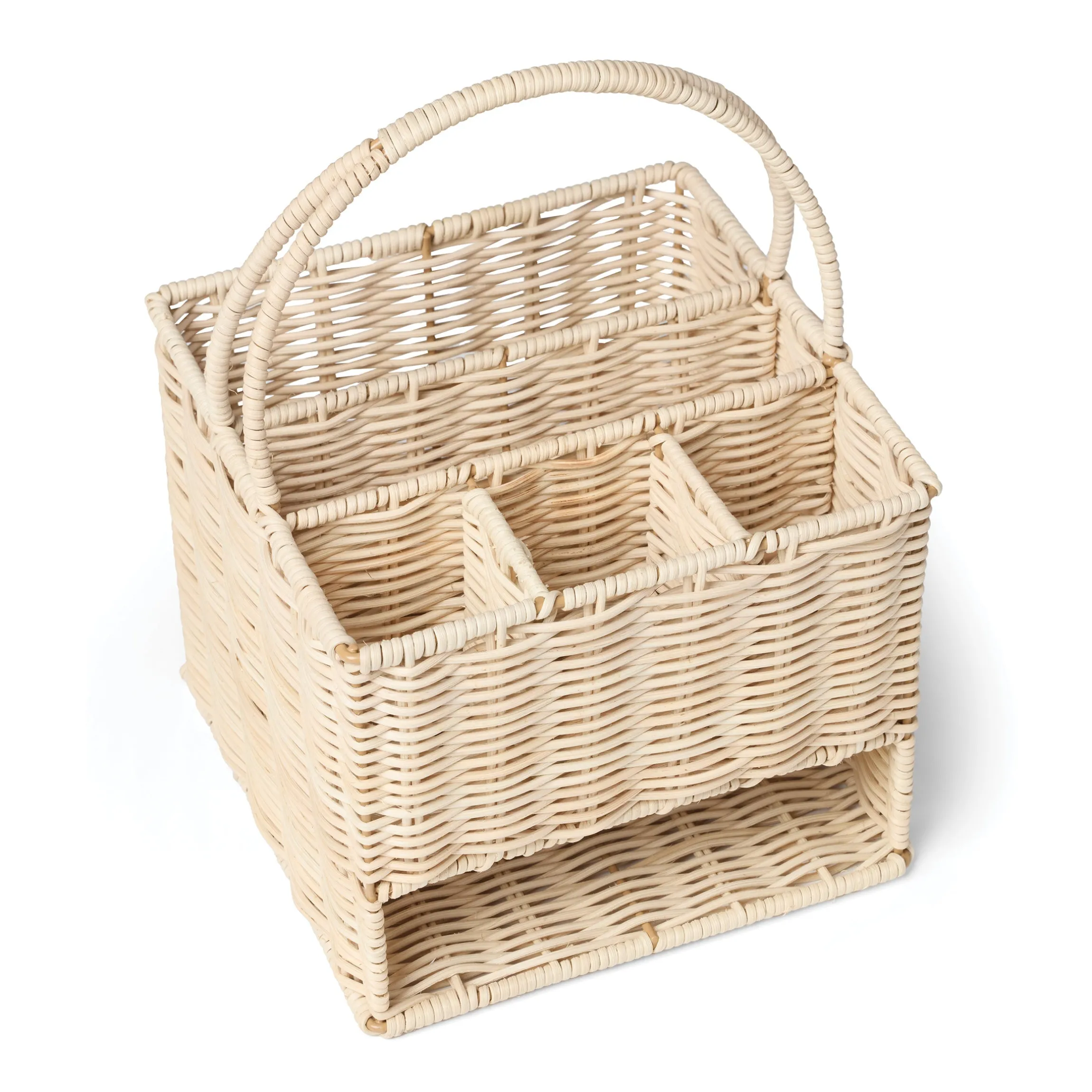 24 Seven Real Rattan Caddy