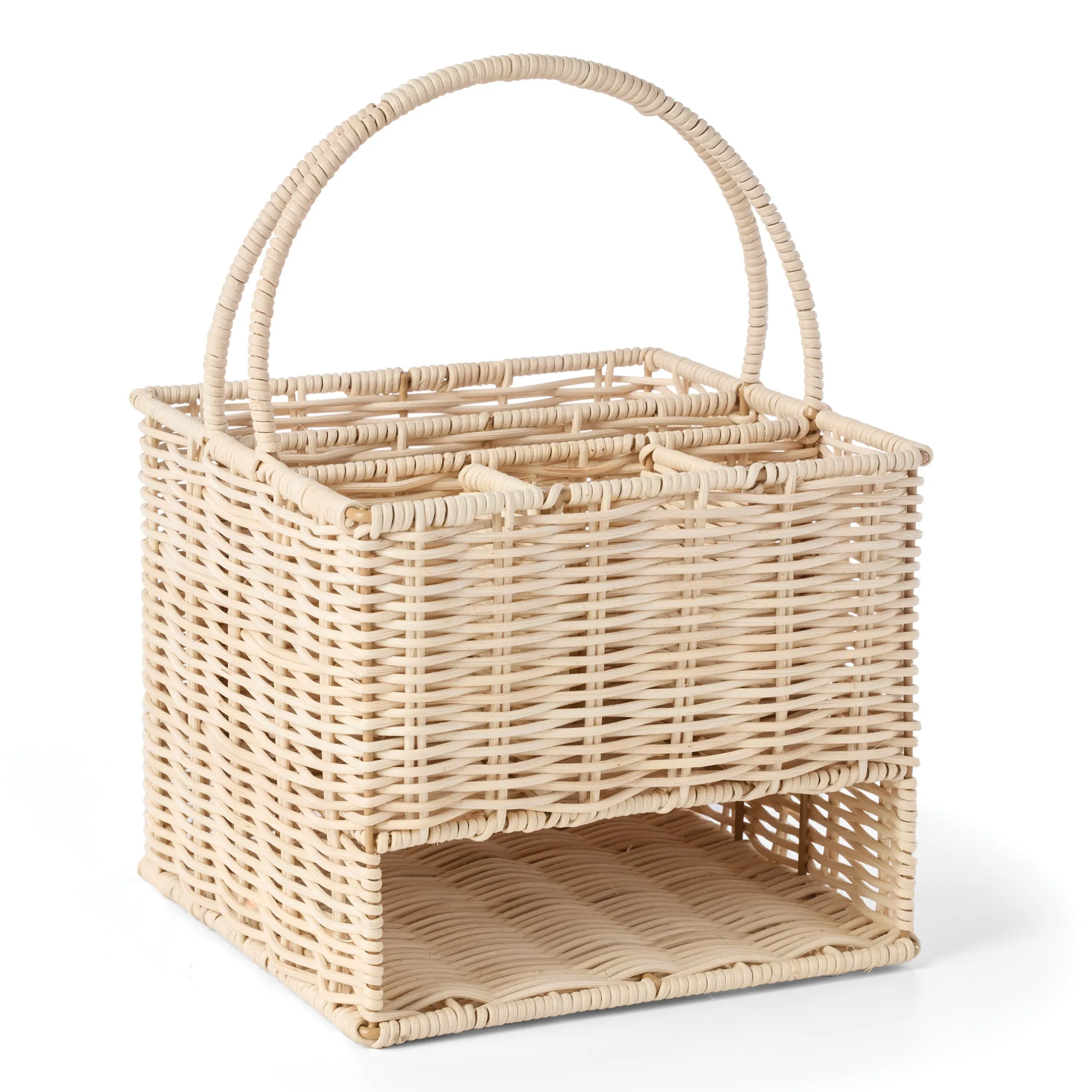 24 Seven Real Rattan Caddy