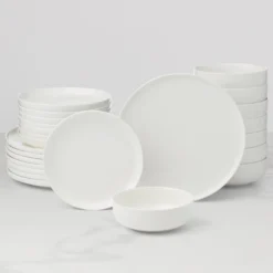 24 Seven White 24-Piece Dinnerware Set