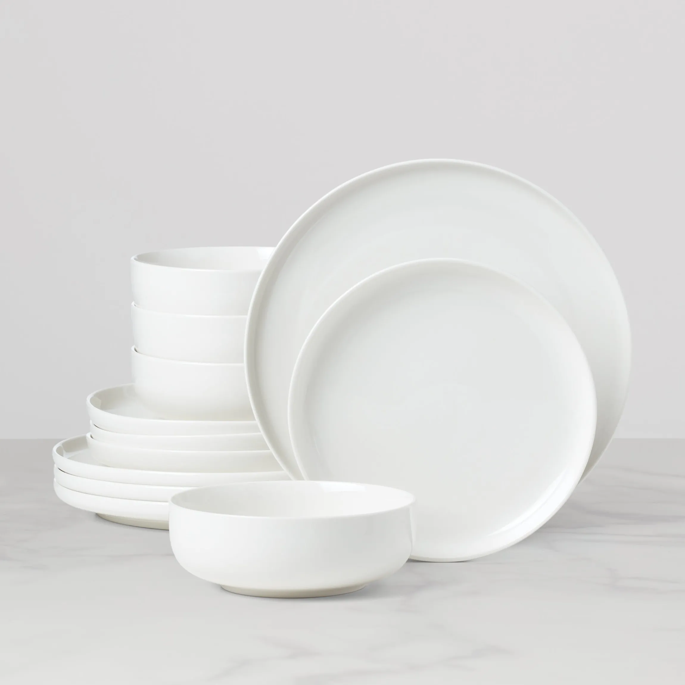 24 Seven White 12-Piece Dinnerware Set