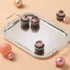 Silverplate Rectangular Tray With Handles