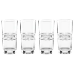 Sloane Crystal Highball Glasses, Set of 4