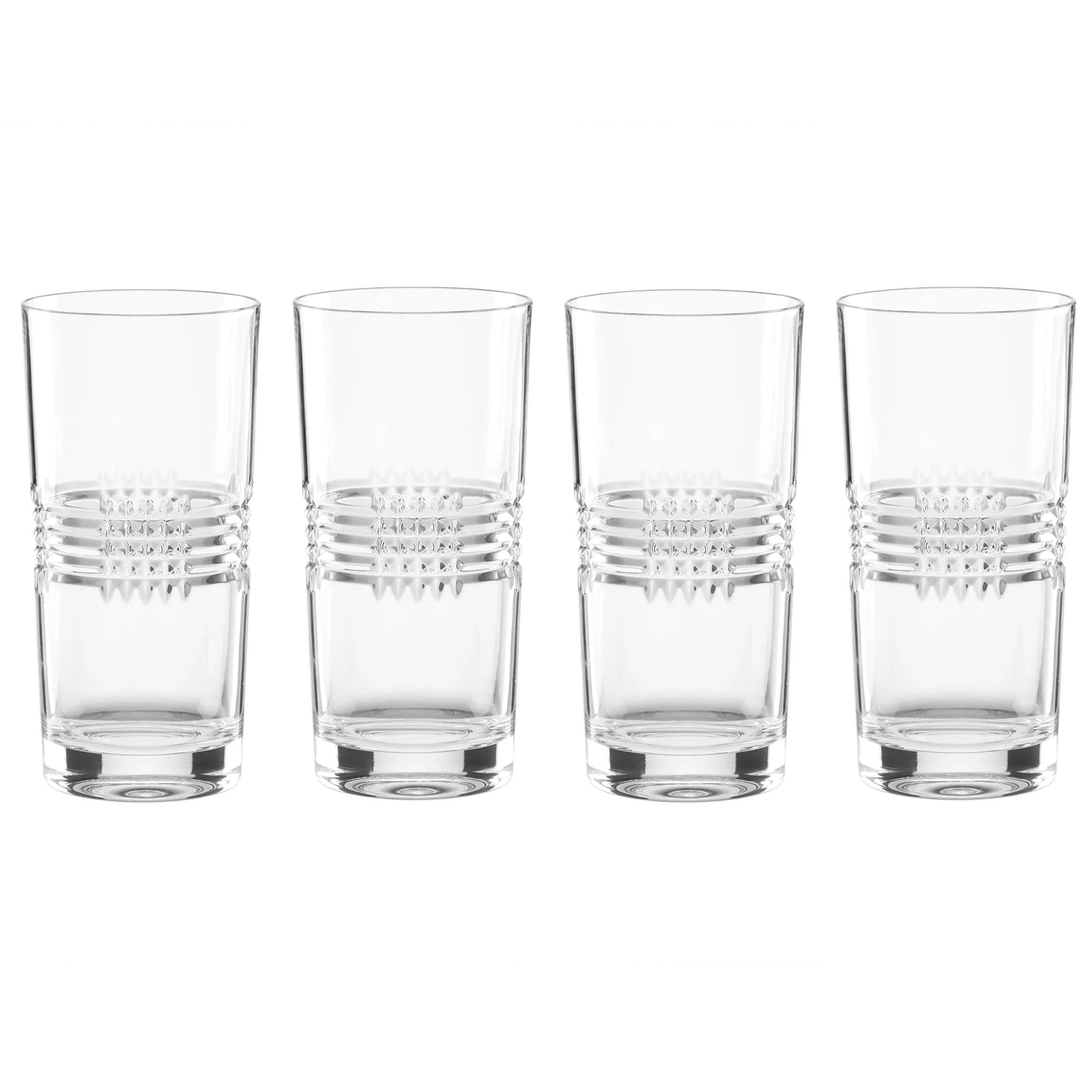 Sloane Crystal Highball Glasses, Set of 4