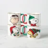 Snoopy Christmas Stacking Mugs, Set of 4