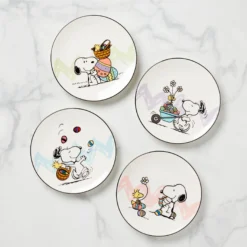 Snoopy Easter Accent Plates, Set of 4