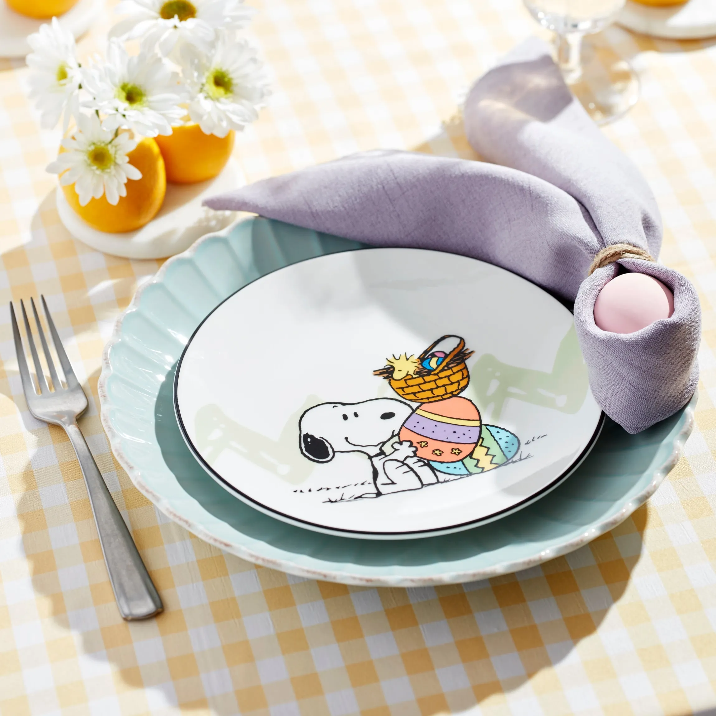 Snoopy Easter Accent Plates, Set of 4