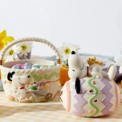 Snoopy Easter Covered Candy Dish