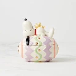 Snoopy Easter Covered Candy Dish