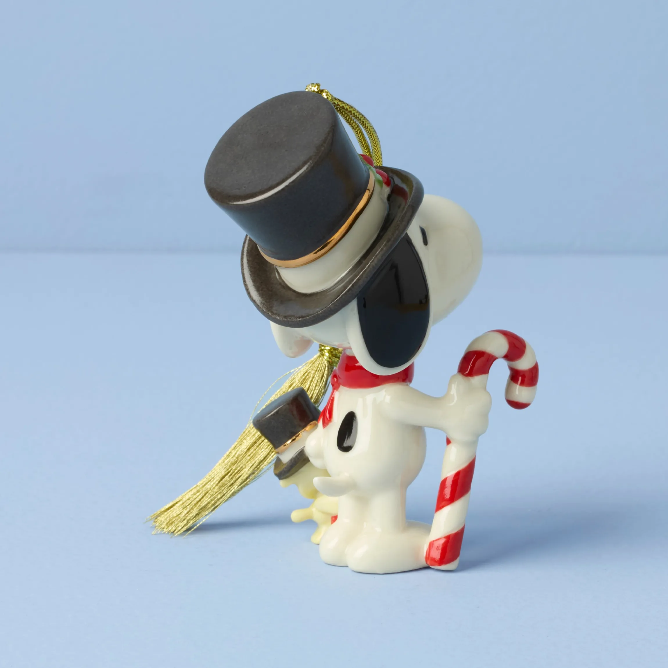 Snoopy & Woodstock With Candy Cane Ornament