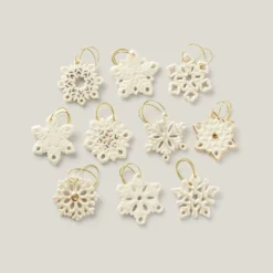 Snowflake 10-Piece Mini Ornament Set