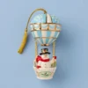 Snowman Hot Air Balloon Ornament