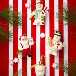 2026 Snowman with Teddy Bear Ornament