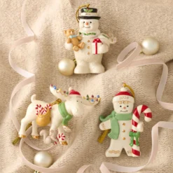 2026 Snowman with Teddy Bear Ornament