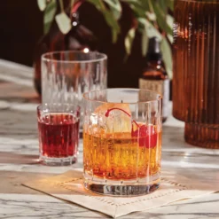 Soho Crystal Double Old-Fashioned Glasses, Set of 4