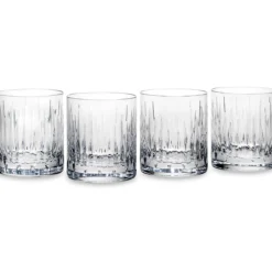 Soho Crystal Double Old-Fashioned Glasses, Set of 4