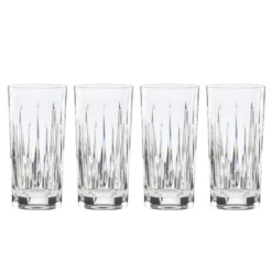 Soho Crystal Highball Glasses, Set of 4