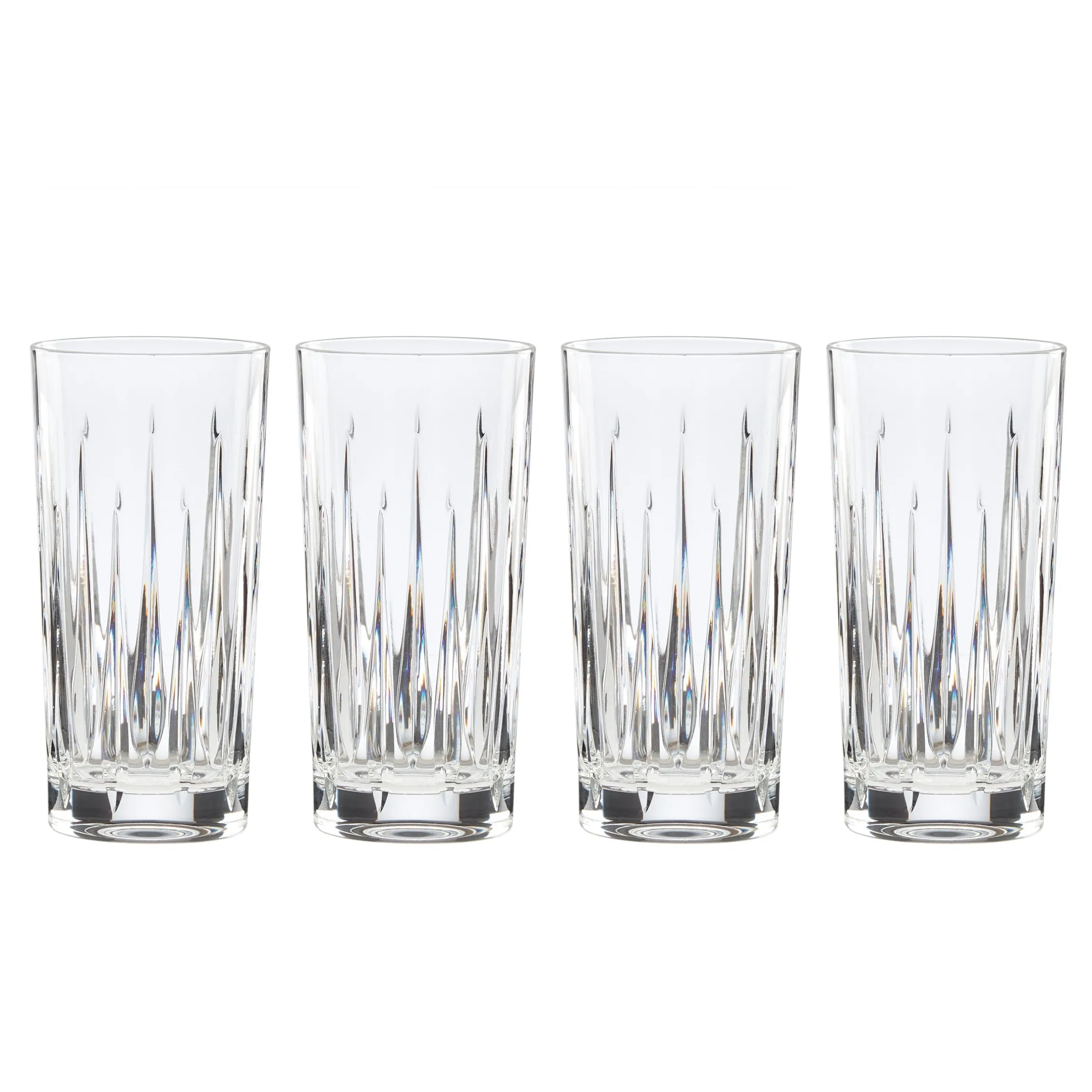 Soho Crystal Highball Glasses, Set of 4