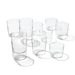 Stackables Clear Short & Tall Glasses 12-Piece Set
