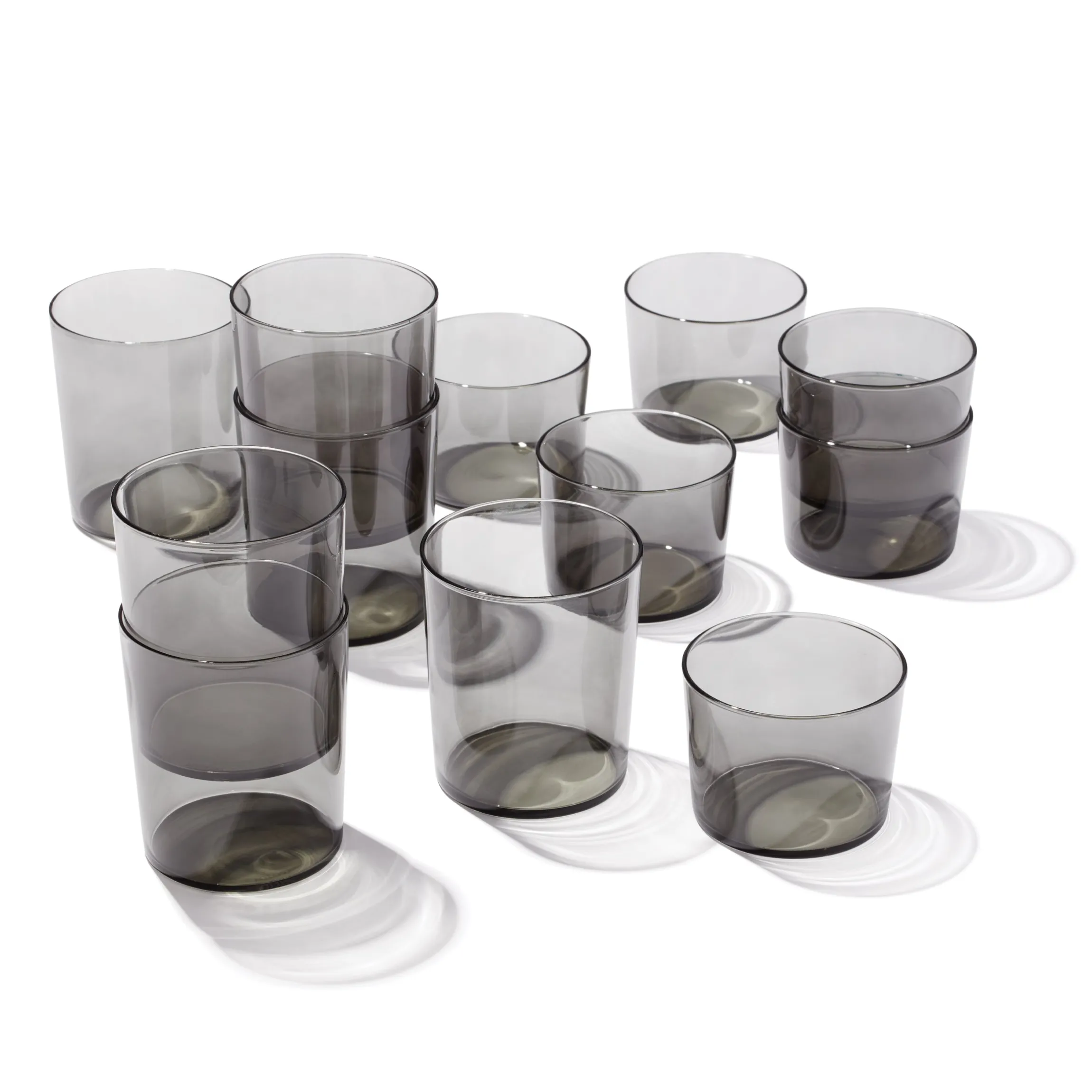 Stackables Smoke Short & Tall Glasses 12-Piece Set