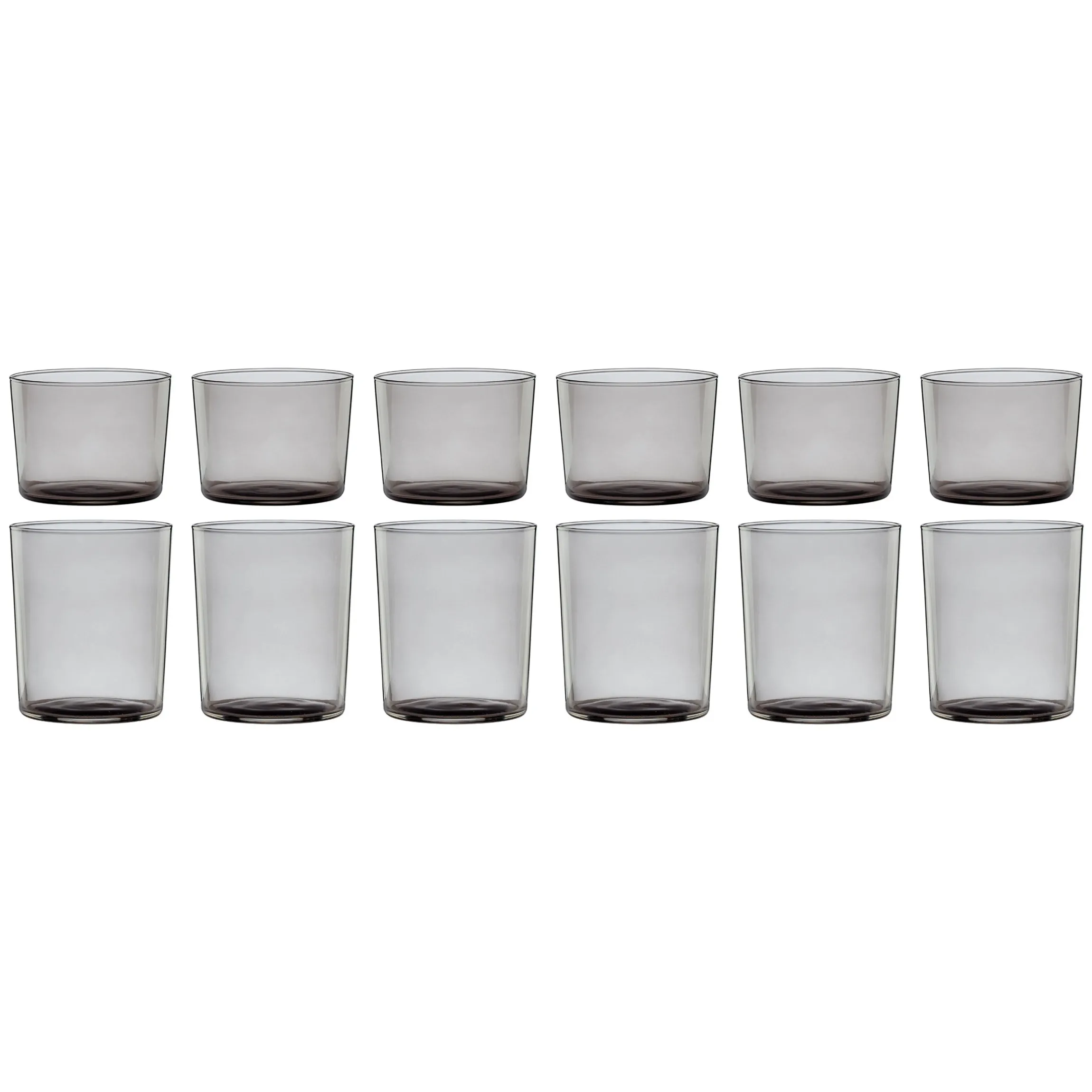 Stackables Smoke Short & Tall Glasses 12-Piece Set
