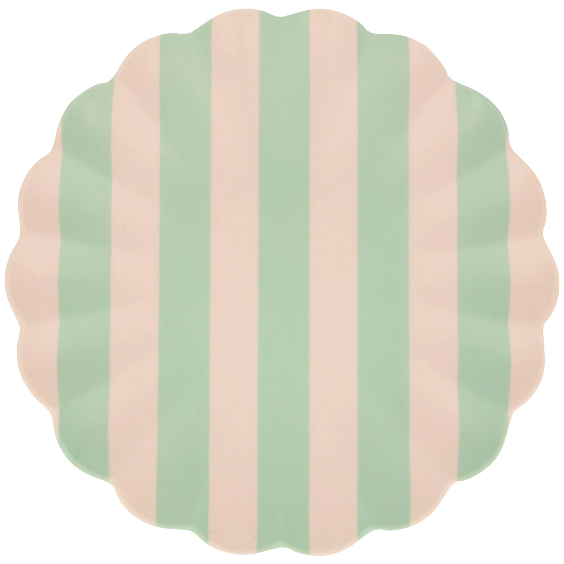 Stripey Assorted Bamboo Large Plates, Set of 6