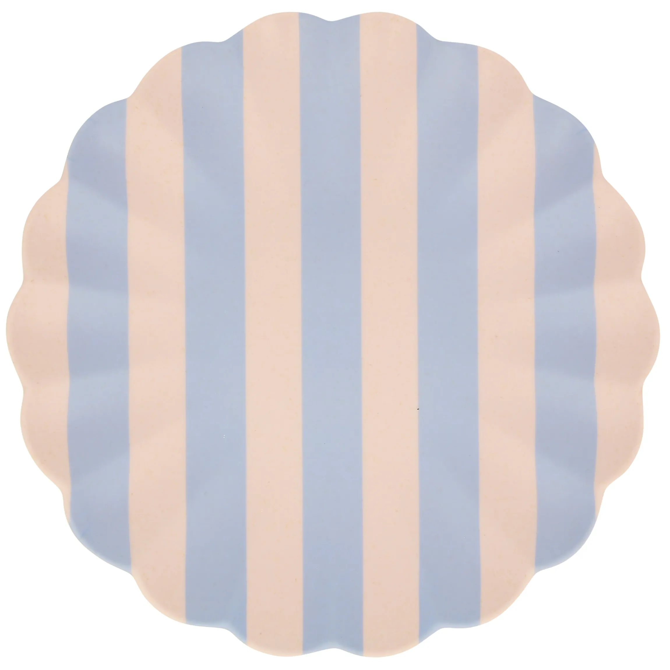 Stripey Assorted Bamboo Large Plates, Set of 6