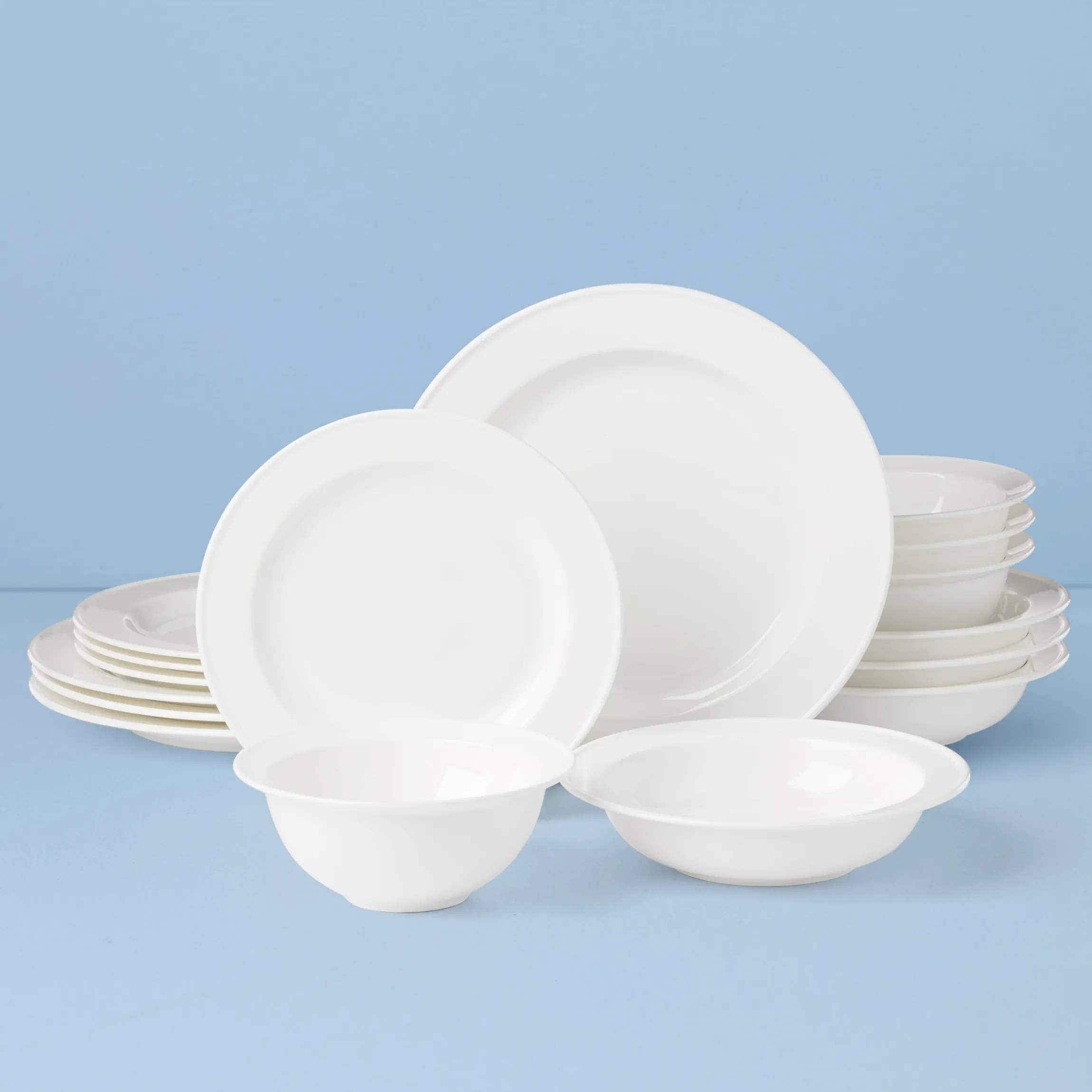 Studio 1414 Rimmed 16-Piece Dinnerware Set